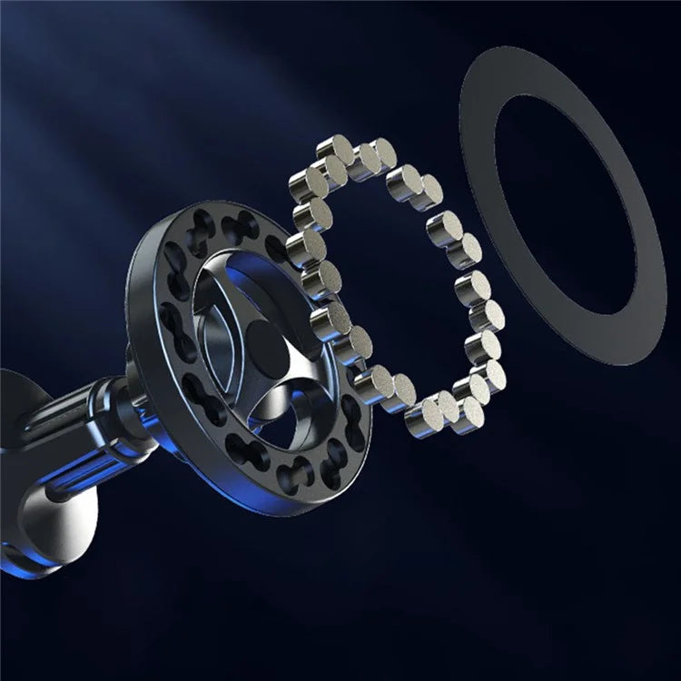 TASX O-shaped Base Car Phone Holder – N52 Magnet, MagSafe Air Vent Mount