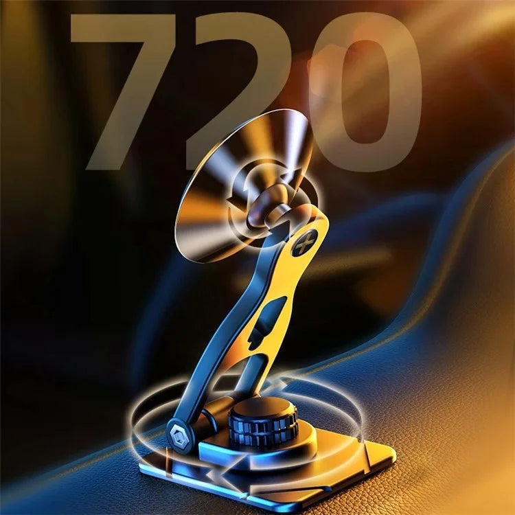 TASX CA5 Car Suspension Magnetic Phone Holder - 360° Rotatable Adhesive Mount