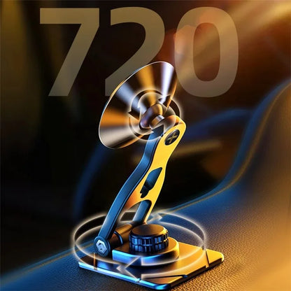 TASX CA5 Car Suspension Magnetic Phone Holder - 360° Rotatable Adhesive Mount