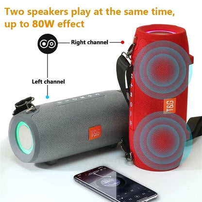 T&G TG322 20W Portable Bluetooth Speaker with RGB Light & Waterproof Design