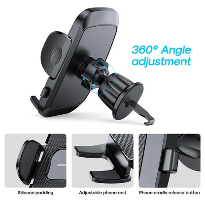 JOYROOM JR-ZS259 Air Vent Hook Car Phone Holder – 360° Mount