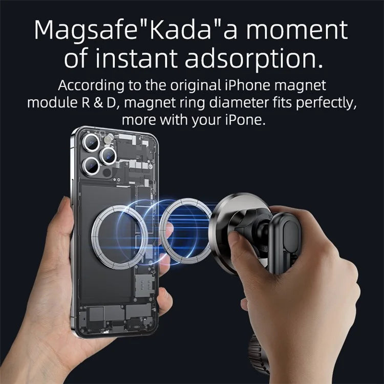 YESIDO C168 MagSafe Car Phone Holder – 360° Rotating Air Outlet Clip
