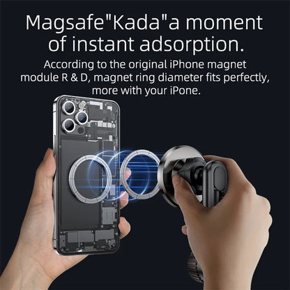 YESIDO C168 MagSafe Car Phone Holder – 360° Rotating Air Outlet Clip