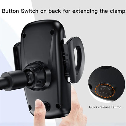TASX C108 40cm Bendable Arm Car Phone Mount – Windshield Sucker Holder