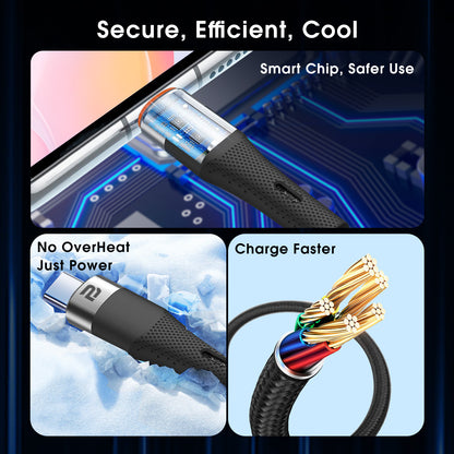 USB-C to USB-C & Sync Cable 2M (Nylon Braided)(60W)