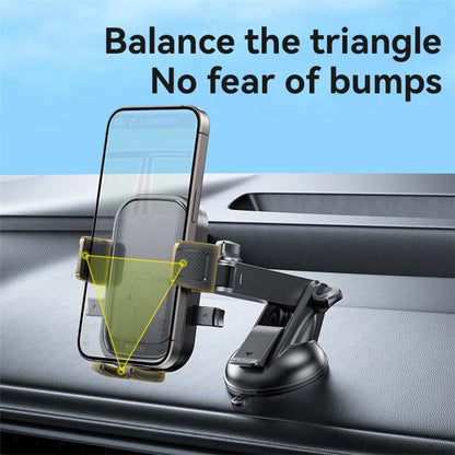 TASX C267 Suction Press Car Phone Mount – 360° Rotation