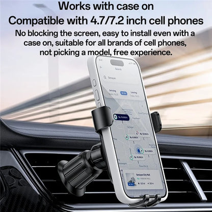 YESIDO C247 Gravity Sensing Car Phone Holder – Air Vent Mount Clamp