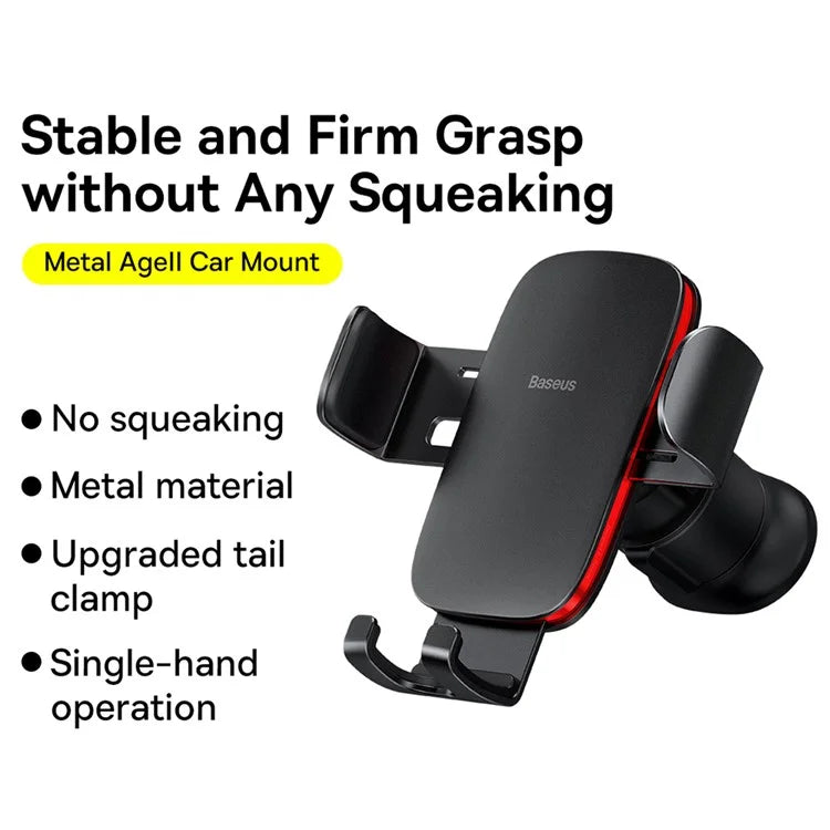 BASEUS Metal Age II Gravity Car Phone Holder – Air Outlet Mount
