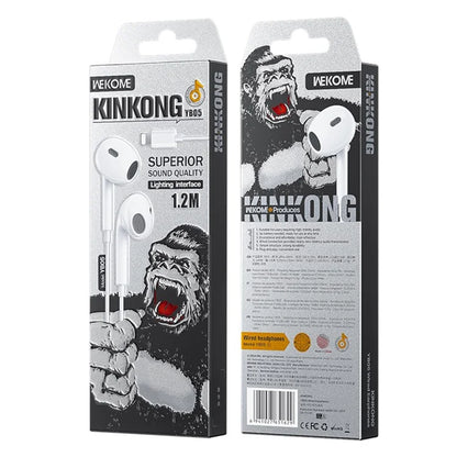 WEKOME YB05 Kinkong Series Lightning Wired Earphones for iPhone
