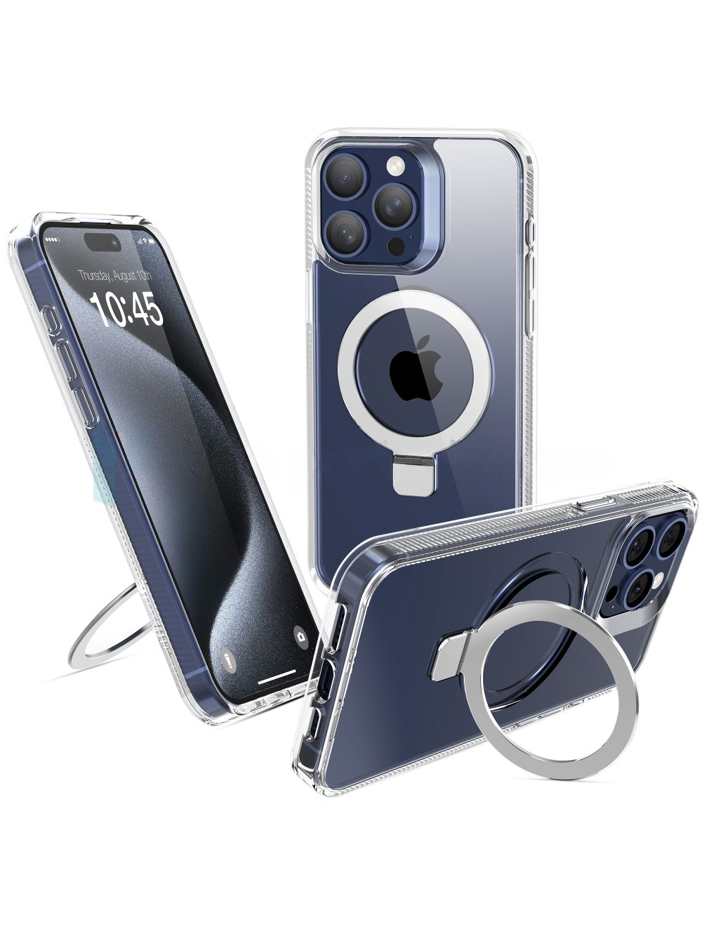 Case It IPhone 16 Pro Max MagFold Series Magnetic Kickstand Case (Transparent)