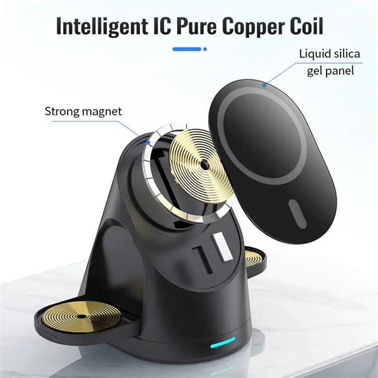 TASX LFX-179 3 in 1 Folding Fast Charging  MagSafe Charging Station