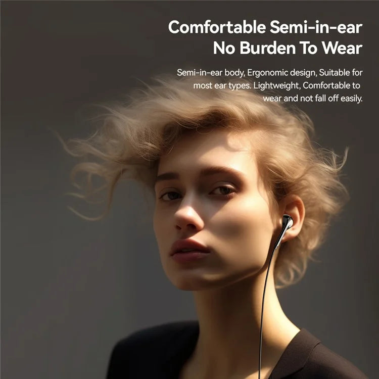 ESSAGER EJ01 3.5mm Wired Earphones with Deep Bass & In-line Control