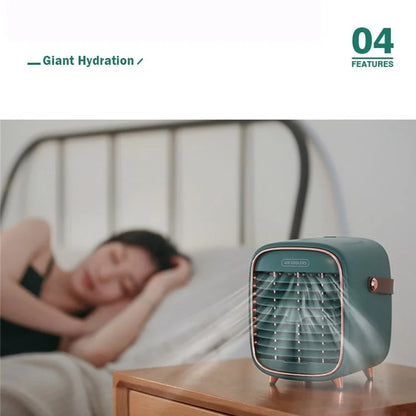 TASX YX-Y3 Portable Mini Desktop Air Cooler and Humidifier with 2000mAh Battery