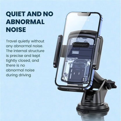ESSAGER Rotatable Car Phone Holder – Dashboard & Windscreen Suction Cup Stand