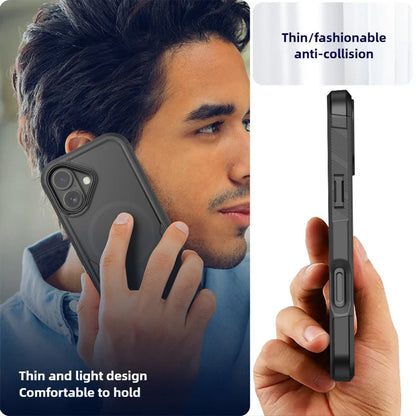 IPhone 17 Shockproof Robot Armor Case with Belt Clip & MagSafe | Rugged Dual-Layer Protection