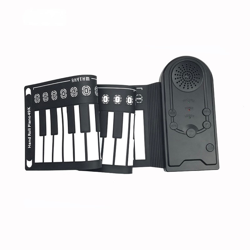 TASX Hand Roll Piano Pads Flexible Battery USB Powered (49 Keys)