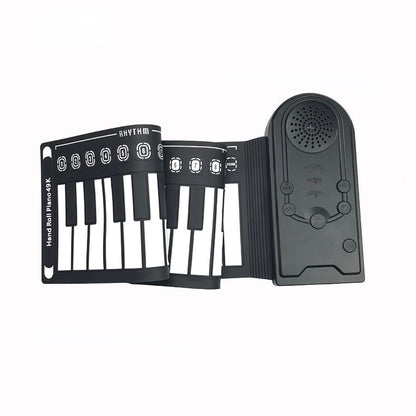 TASX Hand Roll Piano Pads Flexible Battery USB Powered (49 Keys)