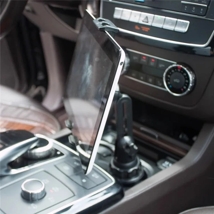 TASX 2-in-1 360° Rotating Car Cup Holder Phone and Tablet Stand