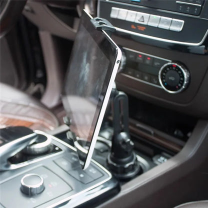 TASX 2-in-1 360° Rotating Car Cup Holder Phone and Tablet Stand