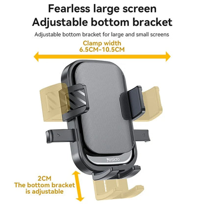 TASX C267 Suction Press Car Phone Mount – 360° Rotation