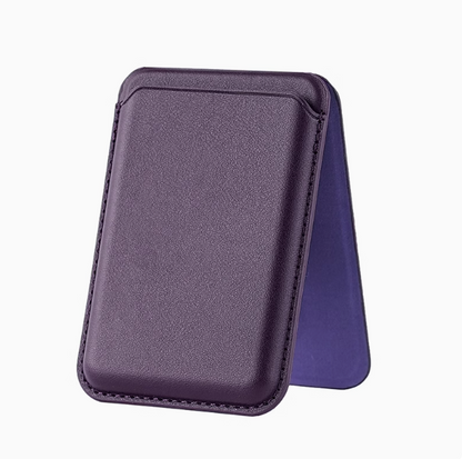 TASX AD366 MagSafe Card Holder – Leather Sleeve with Multifunctional Kickstand