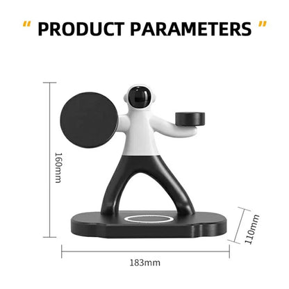 TASX TH03 SpaceMan 3-in-1 Desktop 15W Charging Station