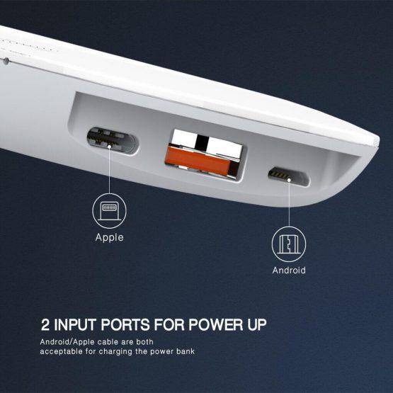 QI Wireless Fast Charging Power Bank 18w (10000mAh)