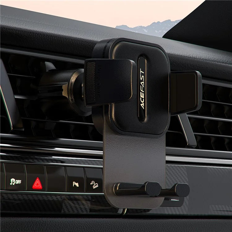 ACEFAST D25 Car Phone Holder – Air Vent Mount, 360° Rotation, Press-Type Stand