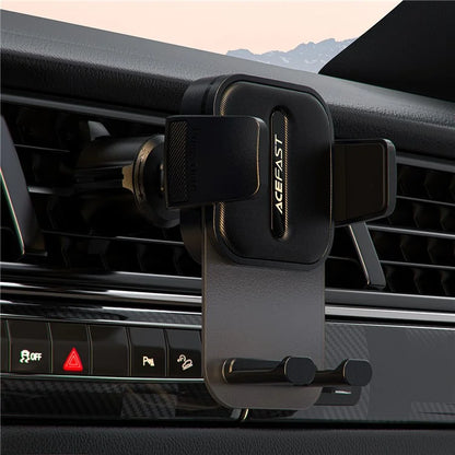 ACEFAST D25 Car Phone Holder – Air Vent Mount, 360° Rotation, Press-Type Stand