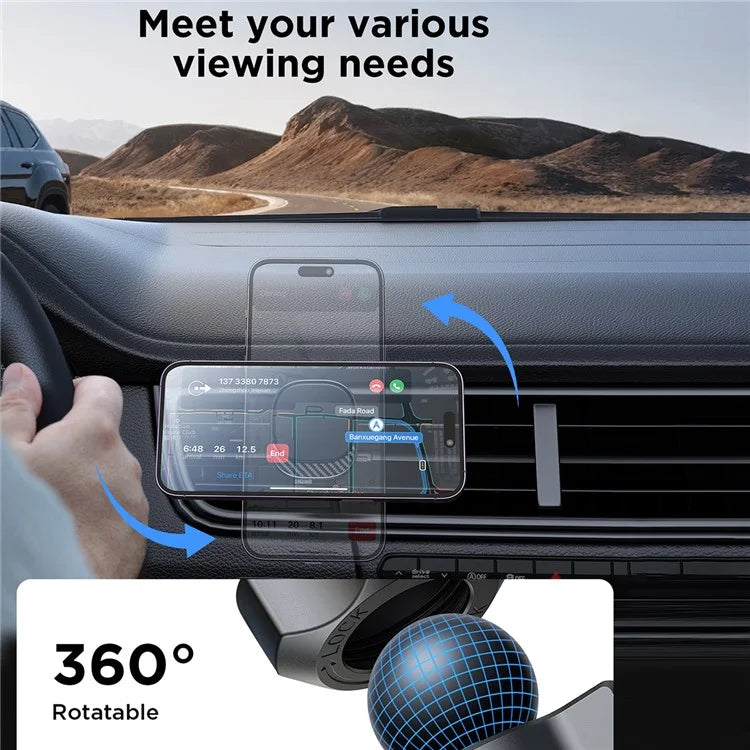 JOYROOM JR-ZS400 Magnetic Car Phone Mount – Air Vent Clip Holder
