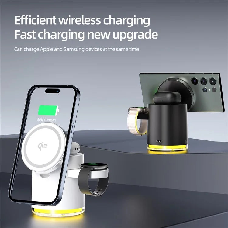 TASX C16 QI2 Charging Stand Night Light 3 in 1 MagSafe Wireless Charger