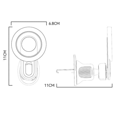 YESIDO C209 MagSafe Car Phone Holder – Air Outlet Bracket