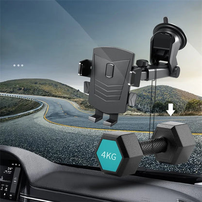 TASX 360° Rotation Car Phone Holder – Suction Cup Mount for Air Vent, Windscreen & Dashboard