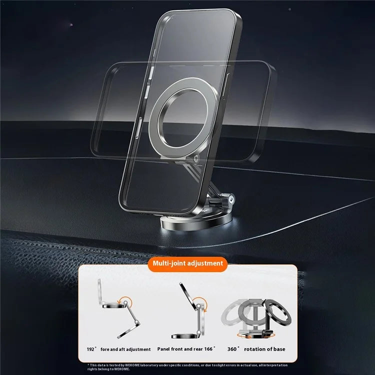 WEKOME WA-S63 MagSafe Car Phone Holder – 360° Rotatable Zinc Alloy Mount