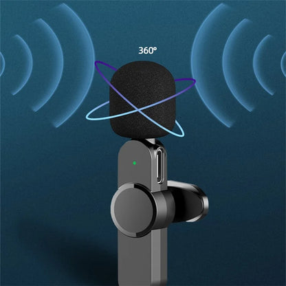 TASX 2Pcs Wireless Lavalier Microphone – Type-C Clip-On Mic