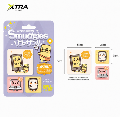 XTRA SnapClean – Reusable Stick-On Phone Screen Cleaner