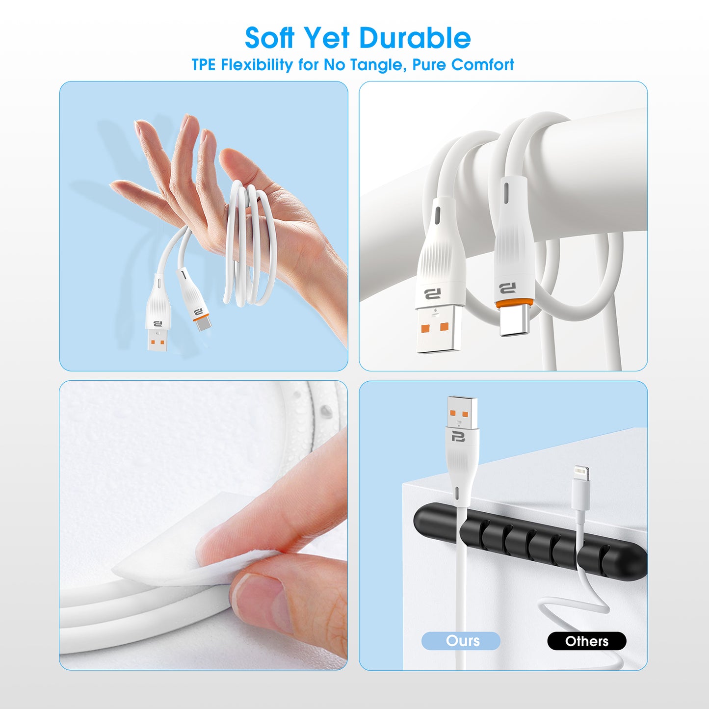 USB-A to USB-C Charge & Sync Cable 1.2M