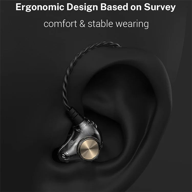 TASX K1 3.5mm Wired HiFi Half-In-Ear Sports Earphone