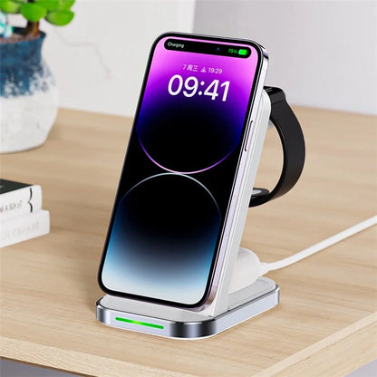 ACEFAST E15 3-in-1 Desktop 15W Wireless Charger Station