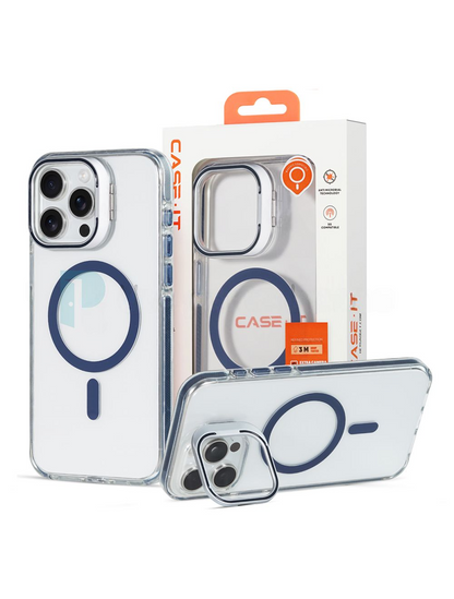 Case it IPhone 16 MagicCam Series Camera Ring Kickstand Transparent Case