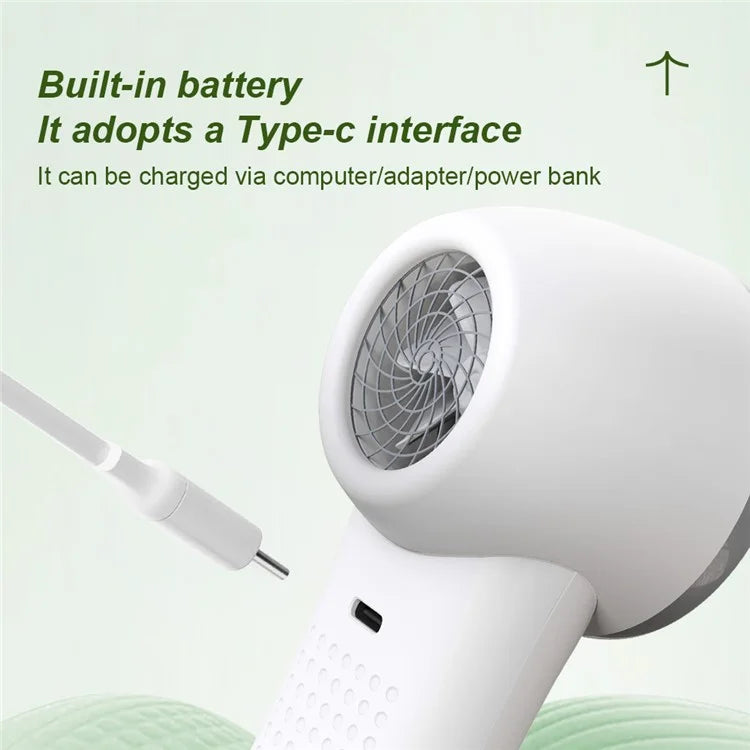 TASX A8 Portable USB Rechargeable Handheld Fan with 5 Speeds