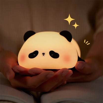 TASX K1155 Cute Panda Silicone Night Lamp with Touch Control