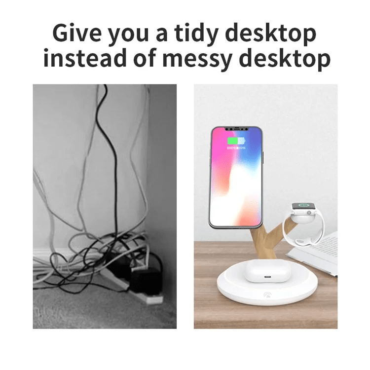 TASX TH02 Tree Branch Design 3-in-1 15W Magnetic Wireless Charger