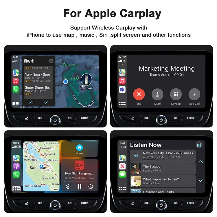 TASX THT-020-2 iP Wireless CarPlay Converter Dongle for Wired CarPlay, Plug & Play