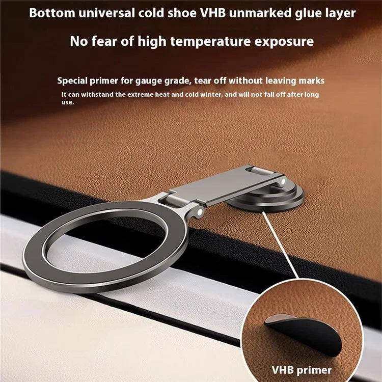 TASX MG07 Car Adhesive Mount – MagSafe Phone Holder, Foldable Bracket