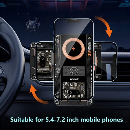 WEKOME WP-U208 Vanguard Series Mechanical Transparent Wireless Charging Car Holder