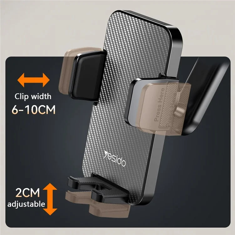 TASX C172 Suction Cup Dashboard Phone Mount – Multi-Function