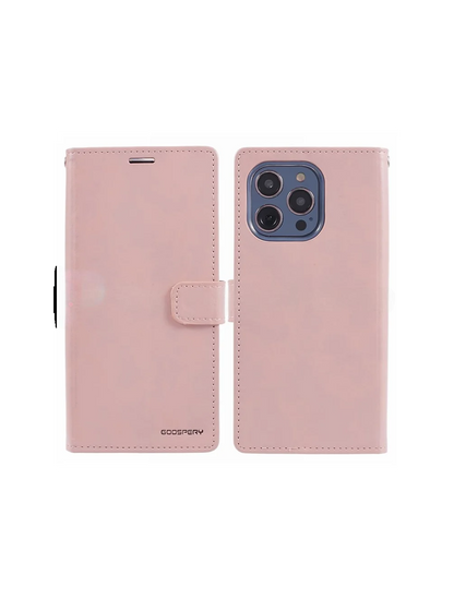 IPhone 15 Pro Mercury Bluemoon Diary Wallet Case