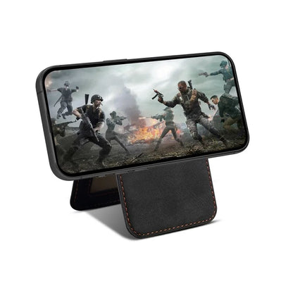 ESEBLE MagSafe-Compatible RFID Blocking Card Holder – Leather Phone Wallet with Kickstand