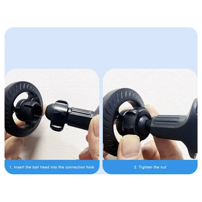 TASX O-shaped Base Car Phone Holder – N52 Magnet, MagSafe Air Vent Mount